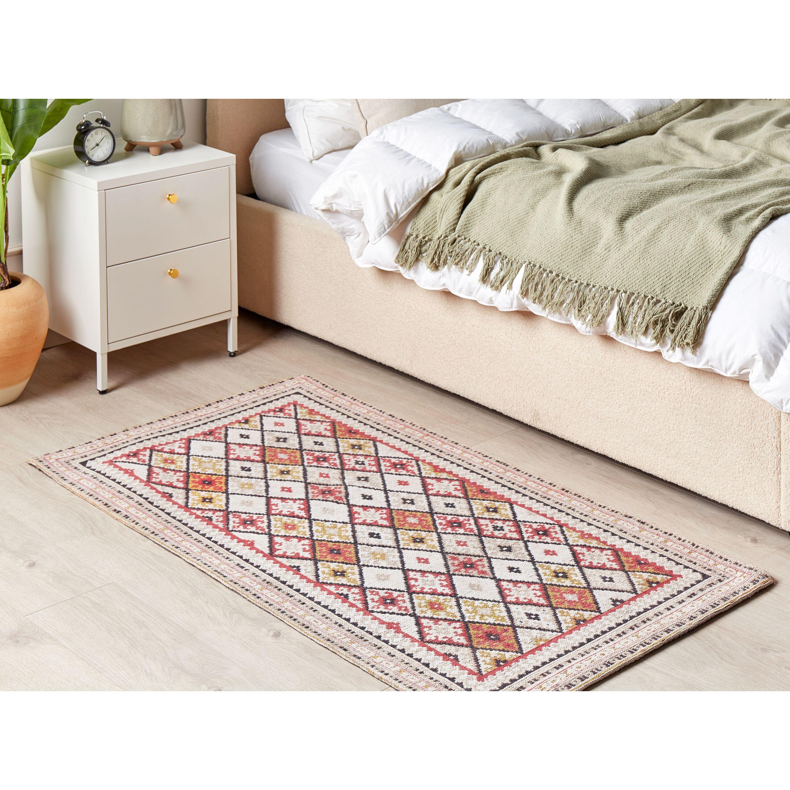Beliani, Teppich, Baumwollteppich mehrfarbig 80 x 150 cm ANADAG (80 x 150 cm)