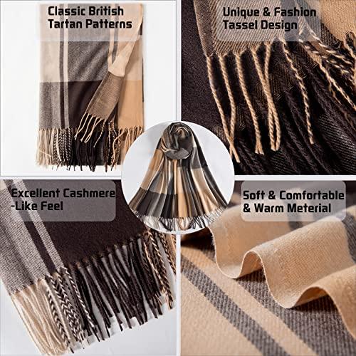 Produktbild Only-Bags.Store Winter Senior karierter Kaschmirschal, karierter Pashmina übergrosser Herbstschal Stolen