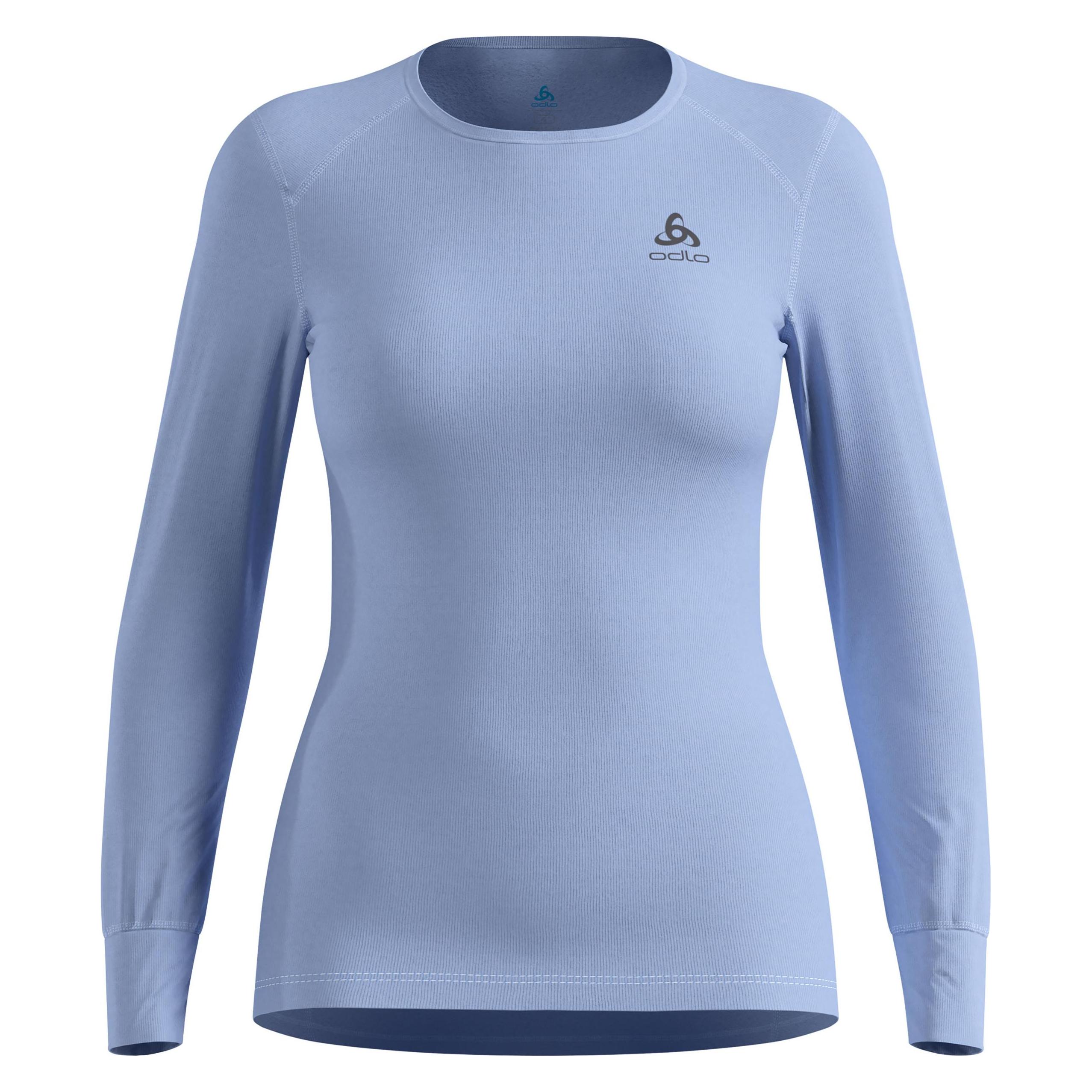 Odlo, Damen, Funktionsshirt, Active Warm Eco Crew (S), Blau, Grau, S