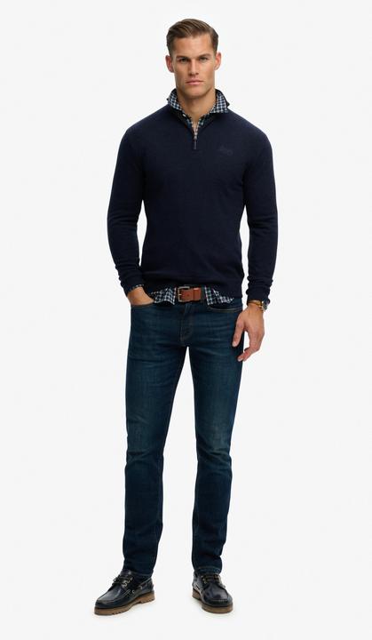 Immagine prodotto Superdry Essential Strickpullover mit Halbreissverschluss und Stickerei (S)