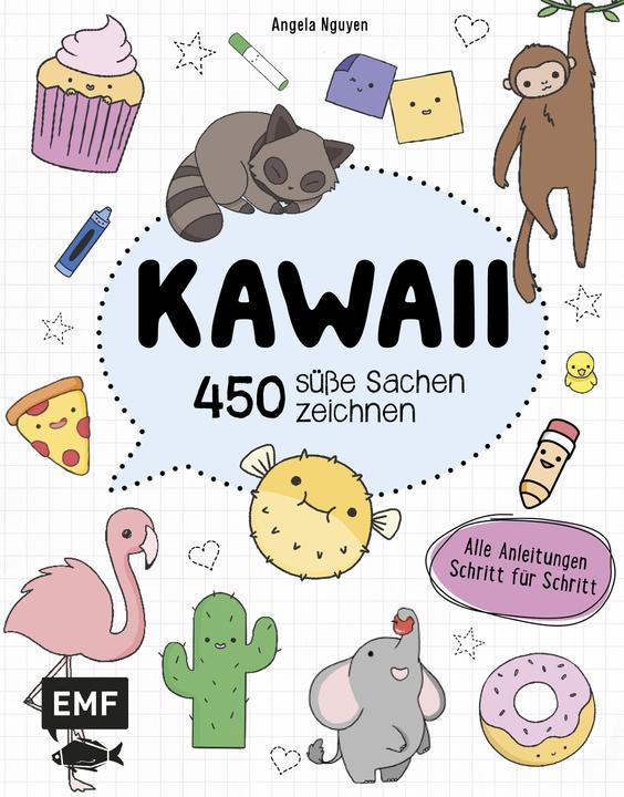 Actual product image Kawaii 450 süsse Sachen zeichnen (German, Angela Nguyen, 2018)