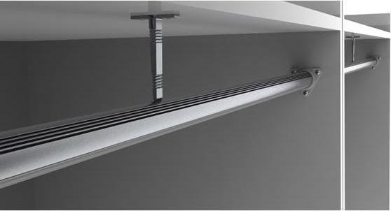 Actual product image LEDsON Mounting Bracket For The LED Aluminium Profile 'Alu-Round' - For Cabinet - Silver