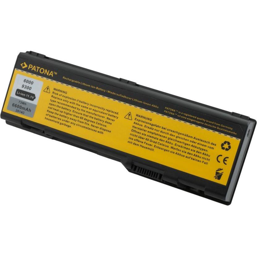 Patona 2014 (9 cubicoli, 6600 mAh), Batteria per notebook, Nero