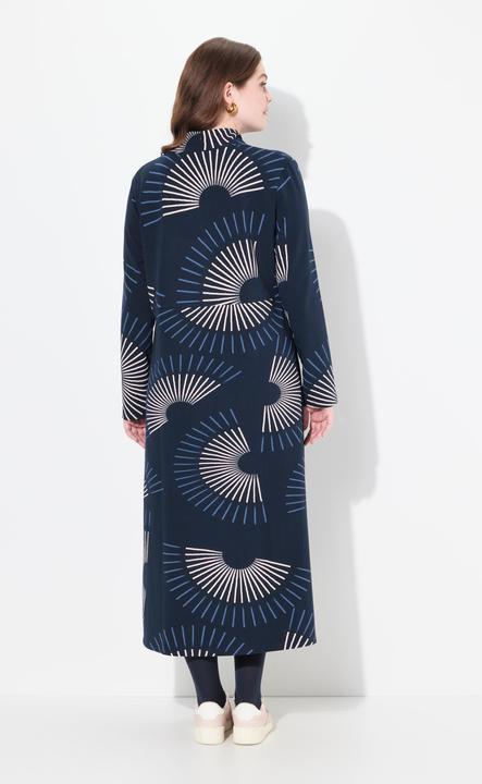 Actual product image Ulla Popken Eco Cotton Abstract Print Sweatshirt Dress (46, 48)