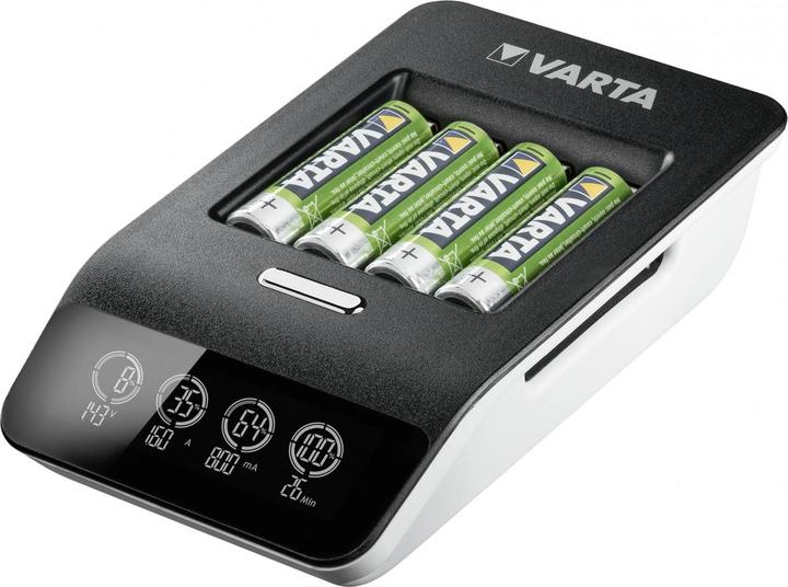 Image du produit Varta Chargeur LCD ultra rapide+. (1 pcs, AA, 2100 mAh, Piles rechargeables + chargeur)