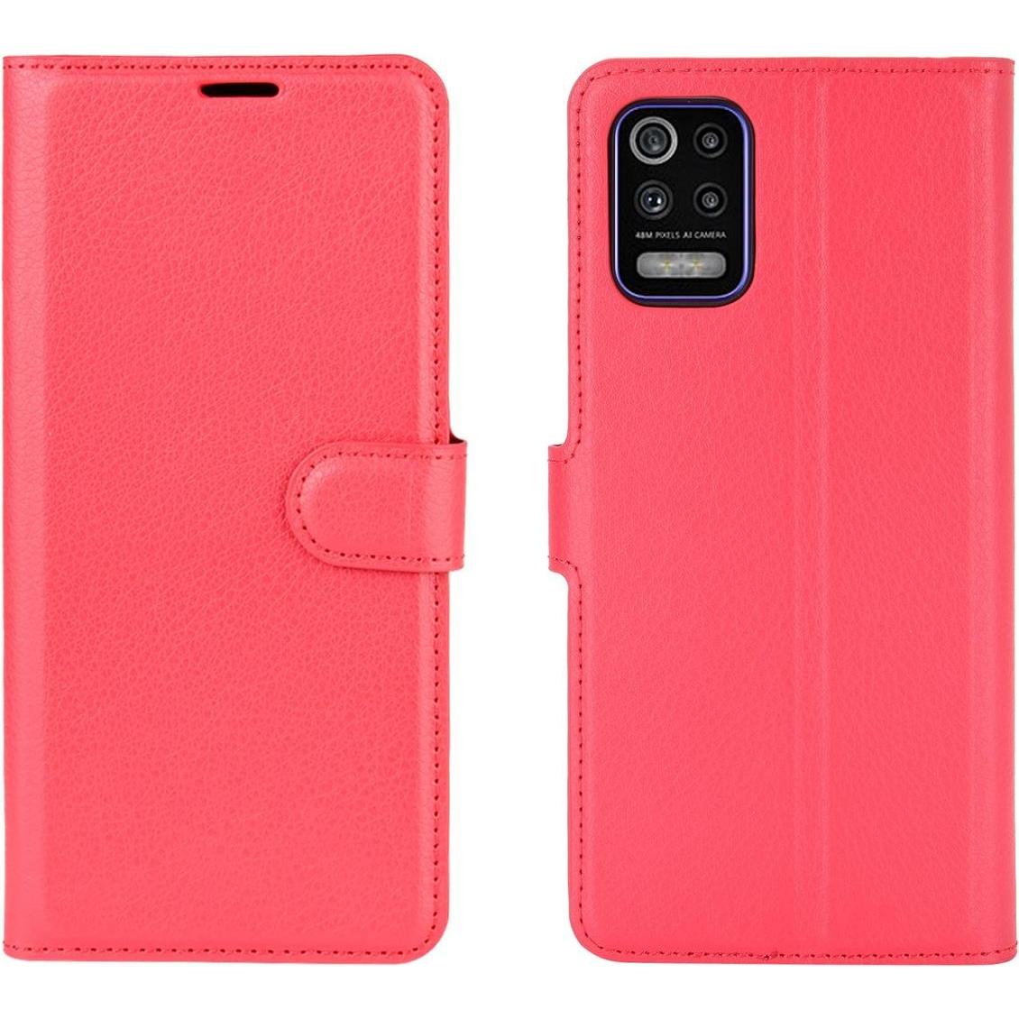 Thumbnail - König Design Hülle Handy Schutz für LG K52 Case Flip Cover Tasche Etuis Bumpe Wallet Rot Neu (LG K52), Smartphone Hülle,...
