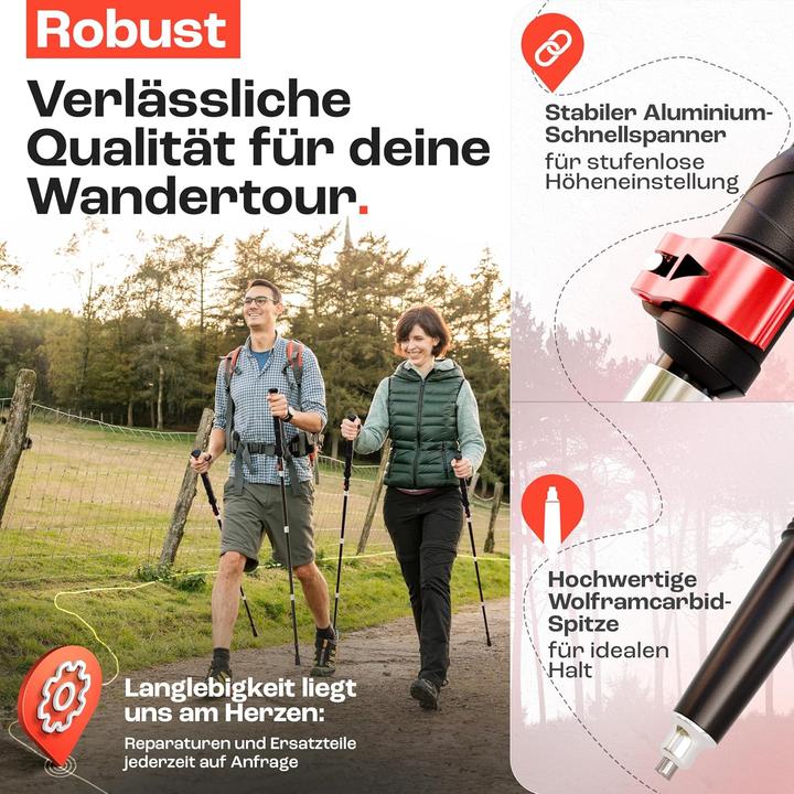 Produktbild Rothwild Wanderstöcke (105 - 125 cm)
