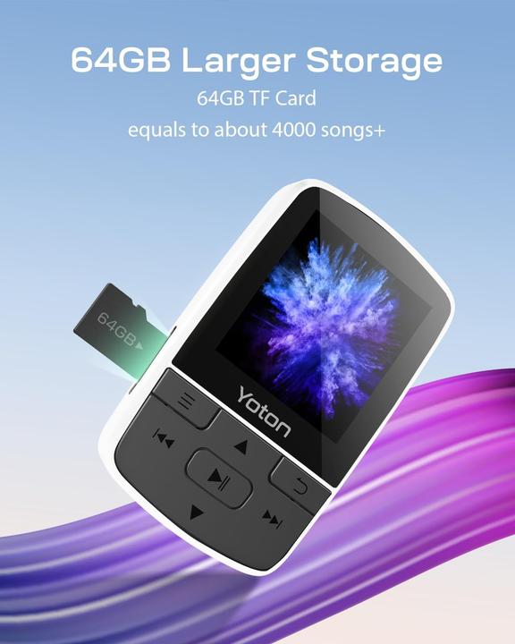 Produktbild Yoton MP3-Player mit Sportclip (64 GB)