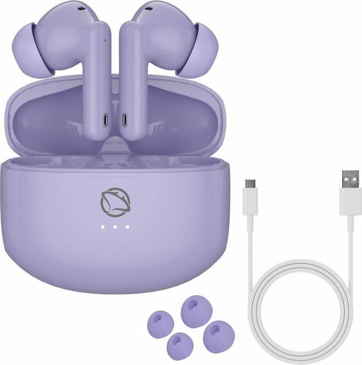 Actual product image Manta MTWS008P Rytmo Purple (No noise cancellation, Wireless)
