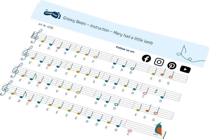 Actual product image small foot Piano Groovy Beats (French, Italian, English, German)