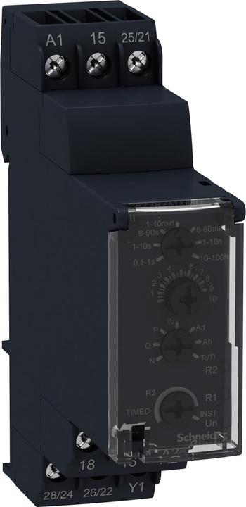 Image du produit Schneider Electric Relais temporisé multifonctionnel 24VDC/24-240VAC