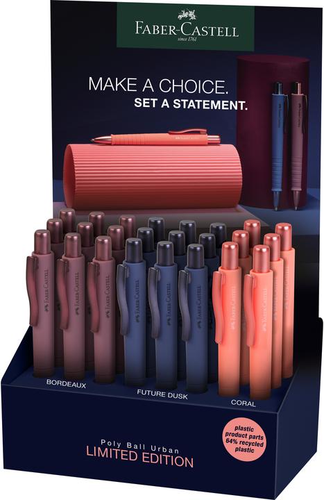 Produktbild Faber-Castell FABER-CA. Kugelschreiber Poly Ball 241110 Urban Edition 25 24 Stück (Bunt, 25x)