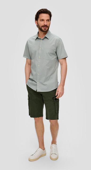 Produktbild S.Oliver Hemd Slim: Kurzarmhemd aus Baumwollstretch (S)