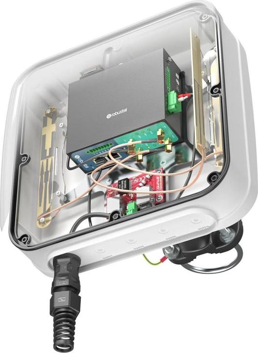 Produktbild Quwireless QuMax Omni mit PoE-Splitter für Robustel R3000 LoRa (5G, Lora)