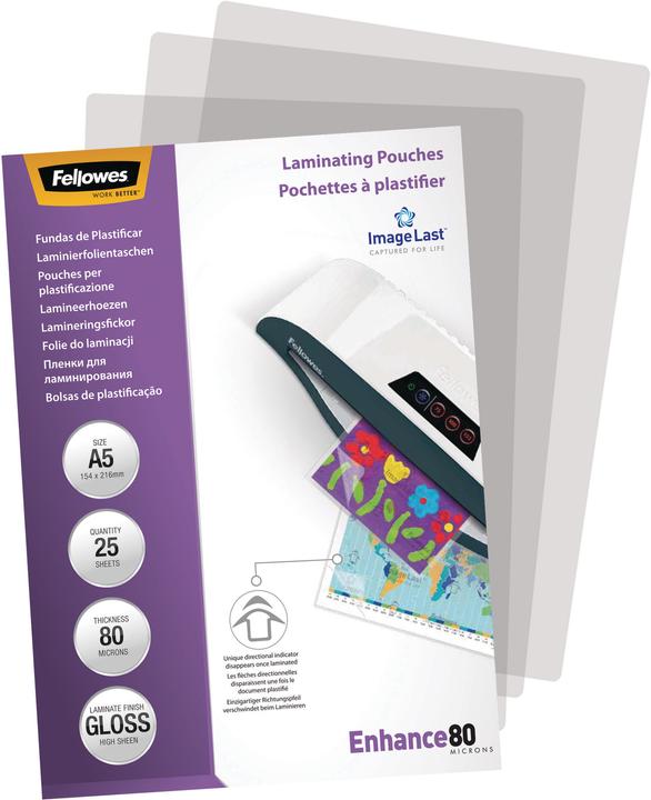 Produktbild Fellowes Enhance 80 (A5, 25 Stück, 80 µm)