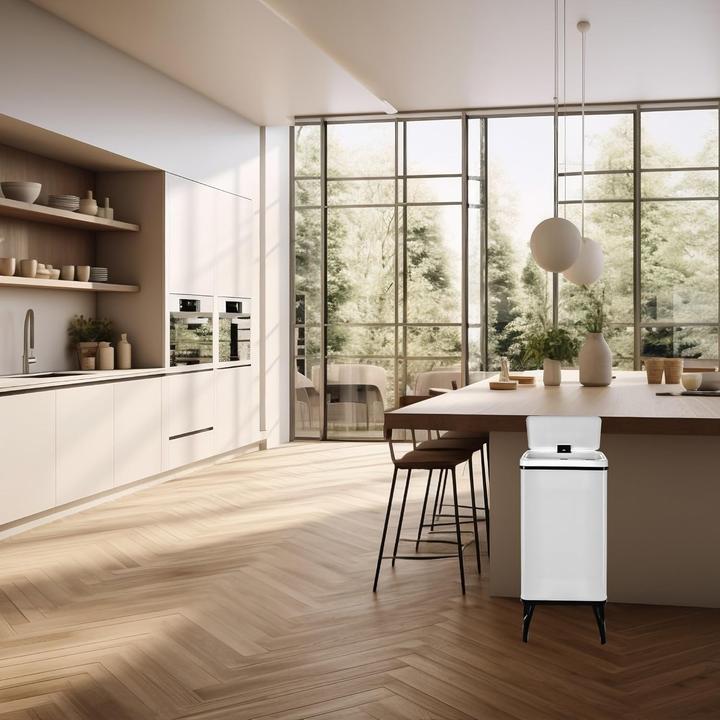 Produktbild Well Home Intelligenter Sensor-Mülleimer mit automatischem Öffnen und magnetischen Etiketten (50 l)