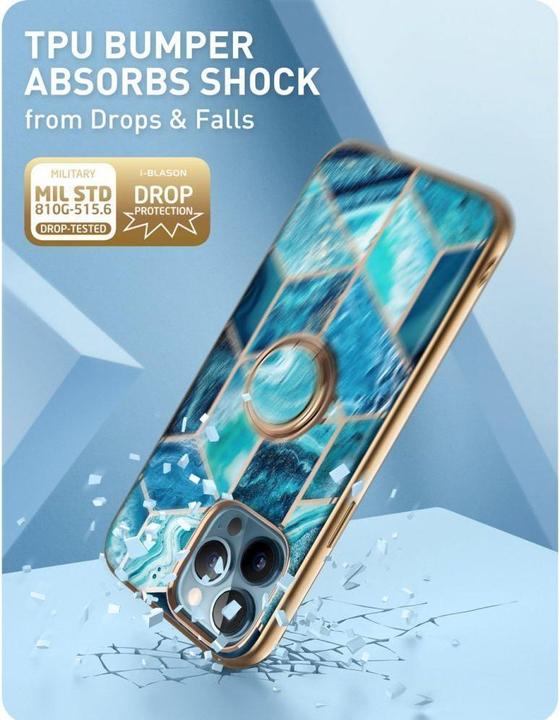 Produktbild Supcase Case IBLSN Cosmo Snap Apple iPhone 13 Pro Ocean Blue (Apple iPhone 13 Pro)