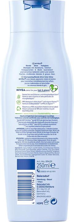 Immagine prodotto NIVEA Blond Silver Shampoo (Shampoo liquido, 250 ml)