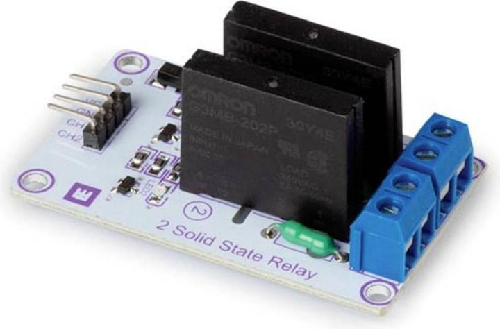 Actual product image Whadda 2-channel solid state relay module