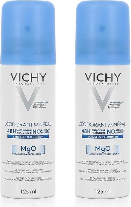 Produktbild Vichy 2er-Set Deodorants Mineral 48h - 2 x 125 ml (Roll-on, 250 ml)