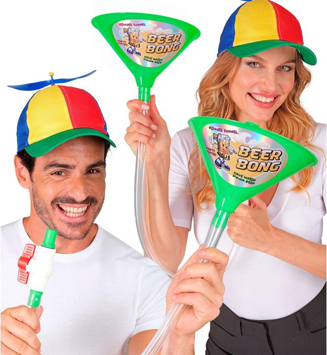 Actual product image Widmann Beer bong in green with valve drinking game