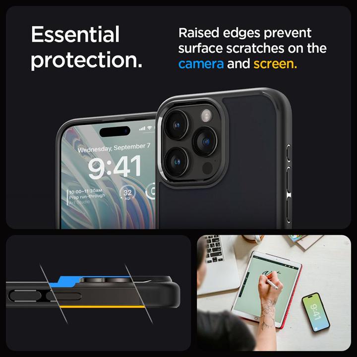 Produktbild Spigen Ultra Hybrid Iphone 15 Pro Frost Schwarz (Apple iPhone 15 Pro)