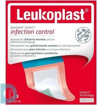 Actual product image BSN Leukomed Sorbact 8x10cm sterile (3 pcs) (3 x)