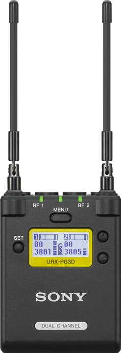 Immagine prodotto Sony UWP-D Ricevitore portatile a doppio canale, canale TV 33-41, 566.025-630.000 MHz