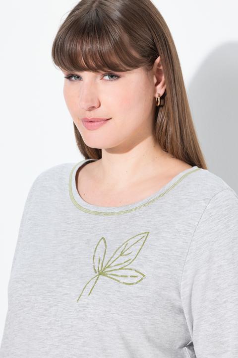 Produktbild Ulla Popken Shirt, Stickerei, A-Linie, Rundhals, 3/4-Arm (50, 52)