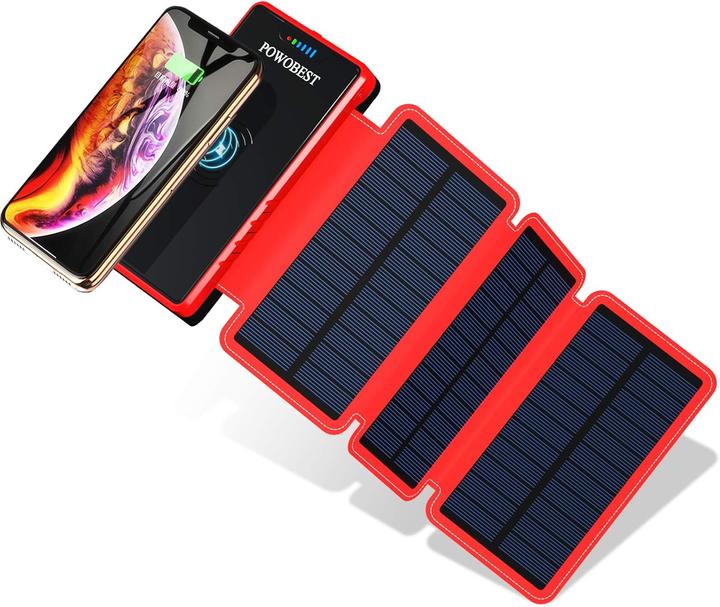 Produktbild Powobest Solar-Handy-Ladegerät (20000 mAh)