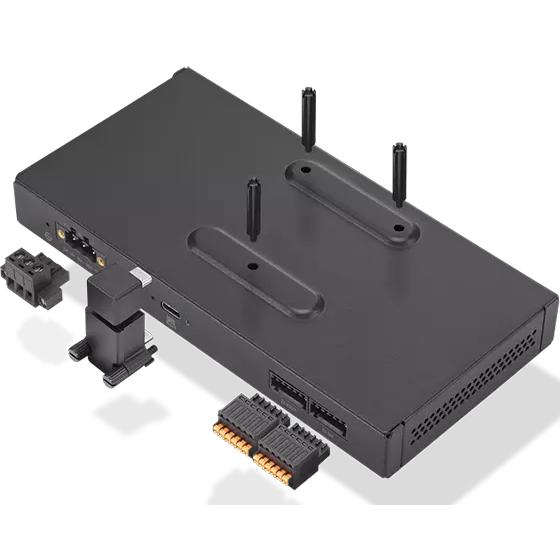 Lenovo IO Box Port Replicator (RJ45 Gigabit Ethernet (2x)), Netzwerkadapter, Schwarz