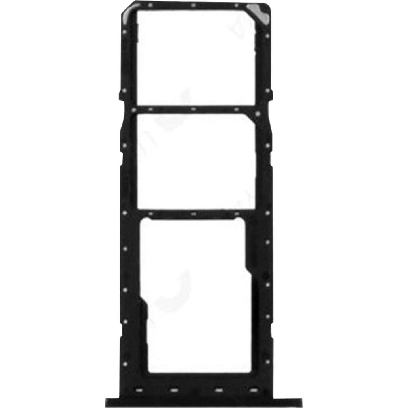 Clappio Ersatz Sim-Halter (SIM-Halterung, Galaxy A03), Mobilgerät Ersatzteile, Schwarz