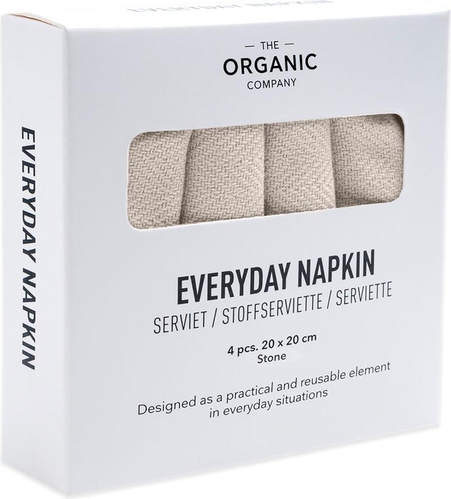 Produktbild The Organic Company Everyday Napkin (4 x, 10 x 10 x 3 cm)