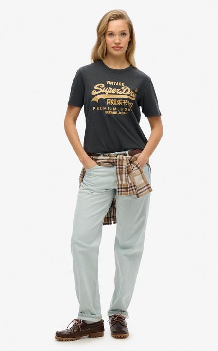 Actual product image Superdry Vl Metallic Relaxed Tee (10XL)