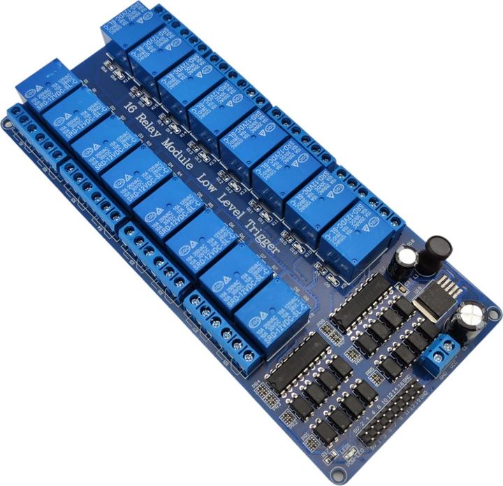 Actual product image Purecrea 16-channel relay module 12V