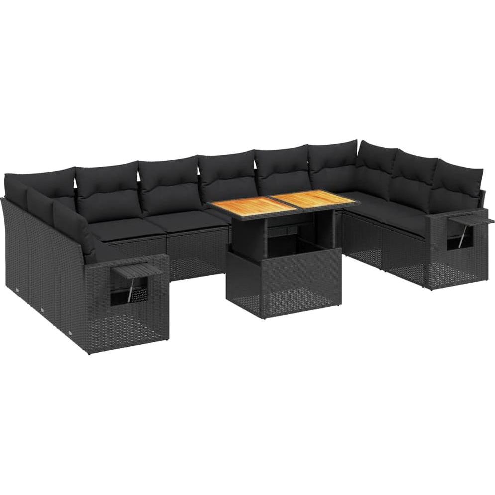 VidaXL, Gartenlounge, 10-tlg. Garten-Lounge-Set mit Kissen