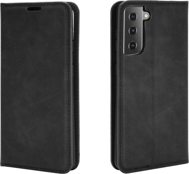 Image du produit Cover-Discount Galaxy S21 - Silky Stand Flip Case Cover noir (Samsung Galaxy S21)