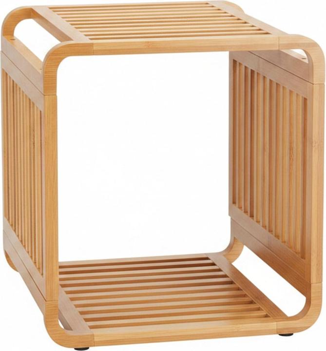 Image du produit Relaxdays Tablette de rangement en bambou (33 x 33 x 33 cm)