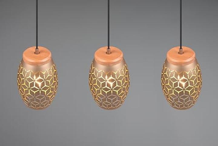 Actual product image Reality Bidar pendant light E27 3-way ⌀15cm Coffee Height-adjustable (E27)