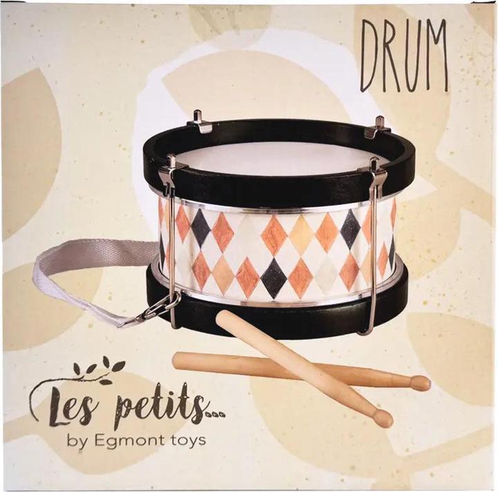 Actual product image Egmont Wooden drum with belt (English, French, German, Italian)