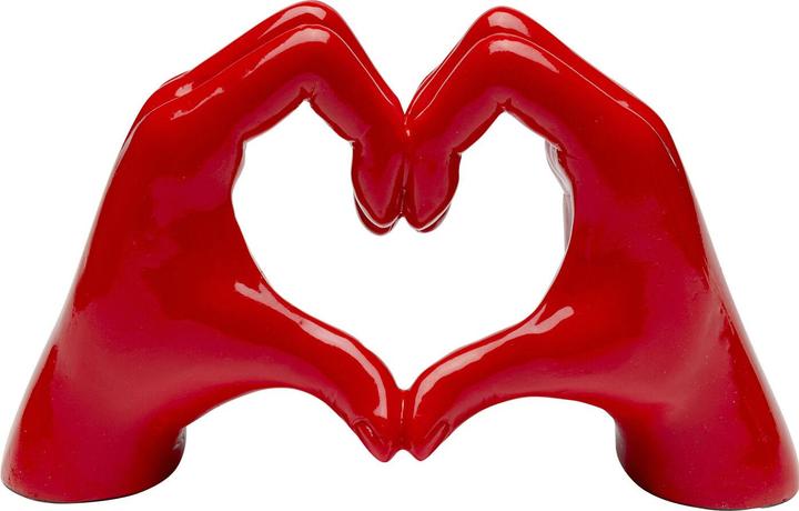 Immagine prodotto Kare Design Deko Objekt Heart Hands Rot 12cm