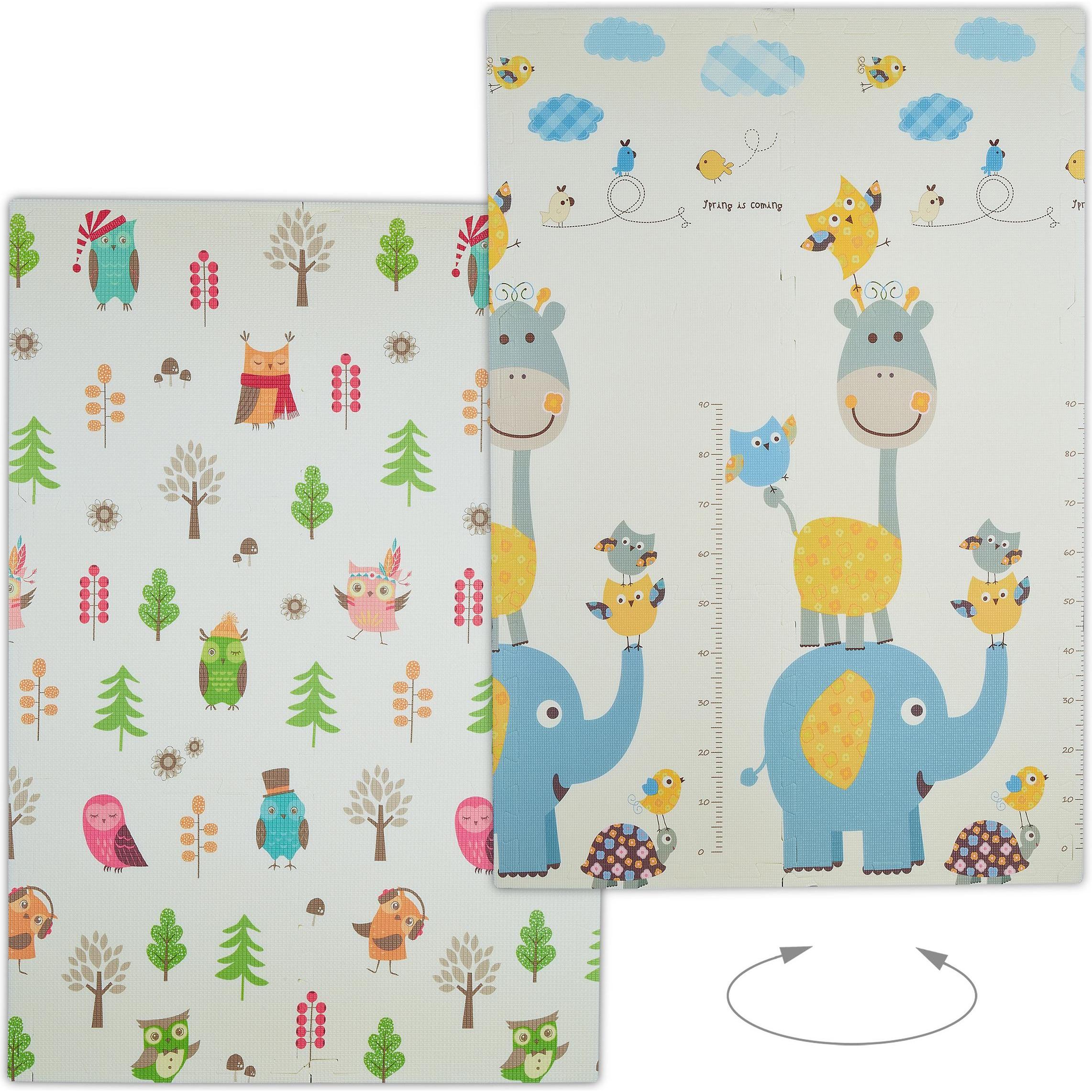 Relaxdays, Spielteppich + Spielmatte, Puzzlematte (120 x 175 x 1.5 cm)