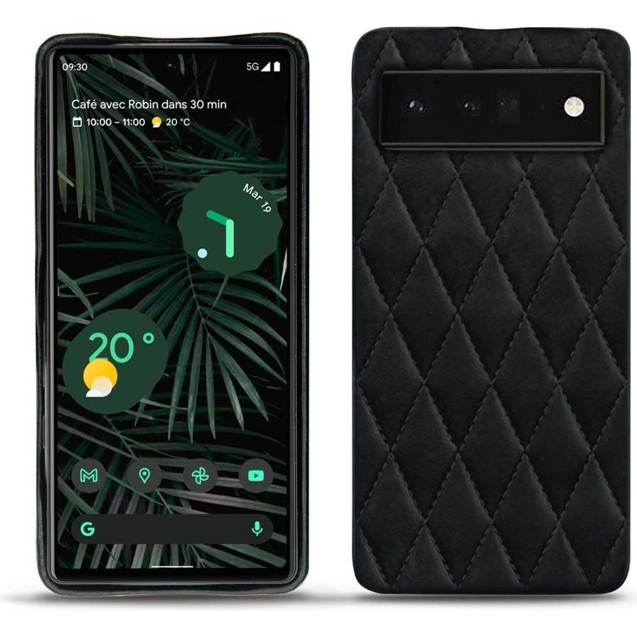 Thumbnail - Noreve Lederschutzhülle (Google Pixel 6 Pro), Smartphone Hülle, Schwarz