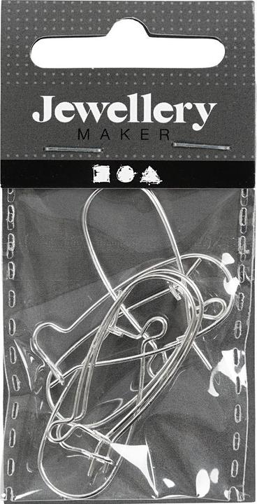 Produktbild Creativ Company Ohrring 25 mm Versilbert, 6 Stk. (Metall)