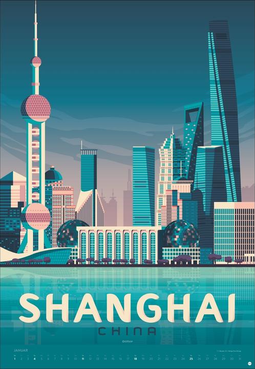 Produktbild Travel the World Posterkalender 2026