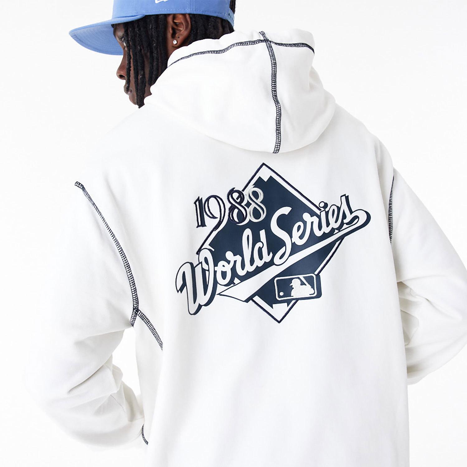 Thumbnail - New Era, Herren, Pullover, hoodie los angeles dodgers lb world series, Orange, (M)