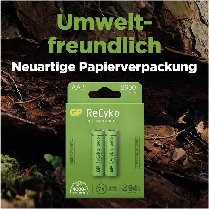 Actual product image GP Batteries ReCyko (2 pcs., AA, 2600 mAh)
