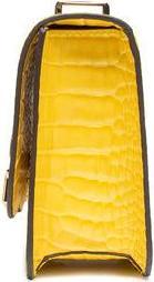Actual product image Guess Corily, Textile Crossbody Bag, Yellow, 18.5 x 14.5 x 7 cm, For Women
