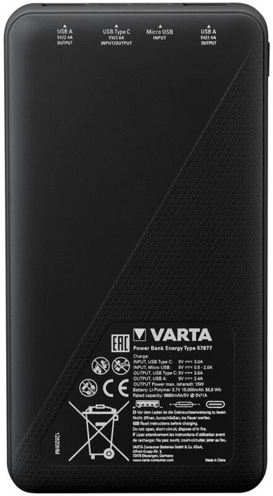 Actual product image Varta Energy (15000 mAh, 15 W, 55.50 Wh)