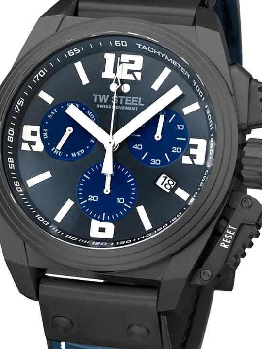 Immagine prodotto TW-Steel TW1117 Cronografo da uomo Canteen 46mm 10ATM (Cronografo, 46 mm)